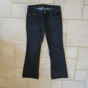BANANA REPUBLIC WOMEN'S SIZE 4 S JEANS DARK BLUE DENIM MID RISE BOOT CUT